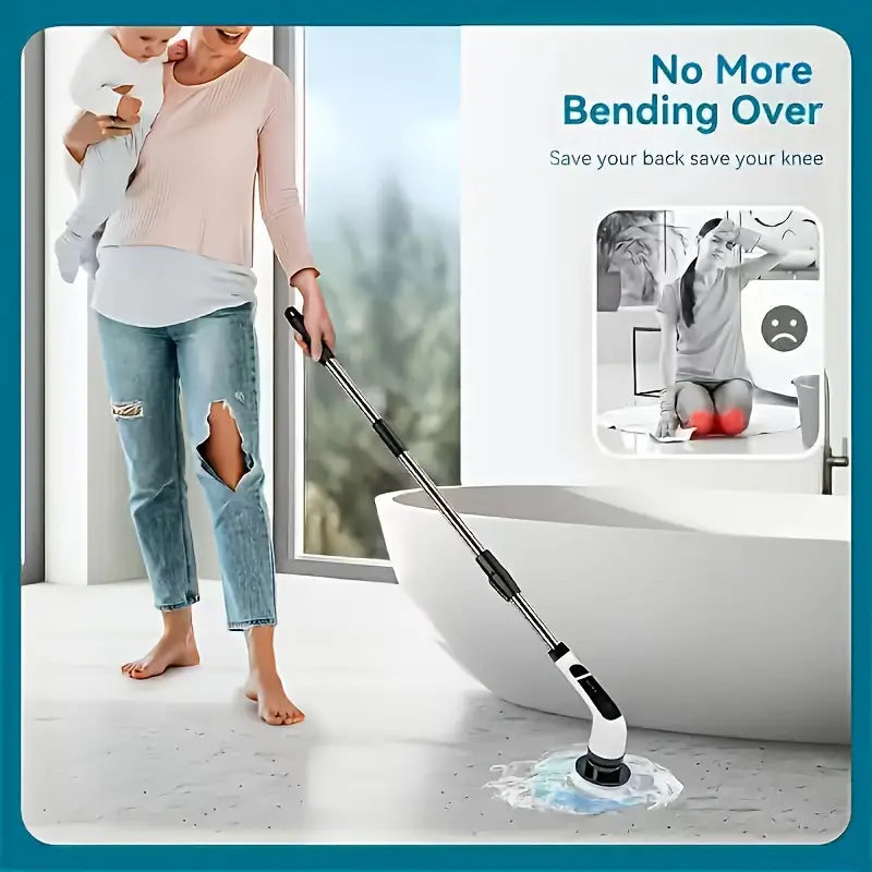 Electric Multi-Functional Cleaning Brush for Home Use