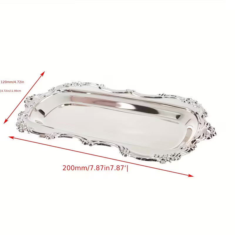 Vintage Silvery Trinket Dish