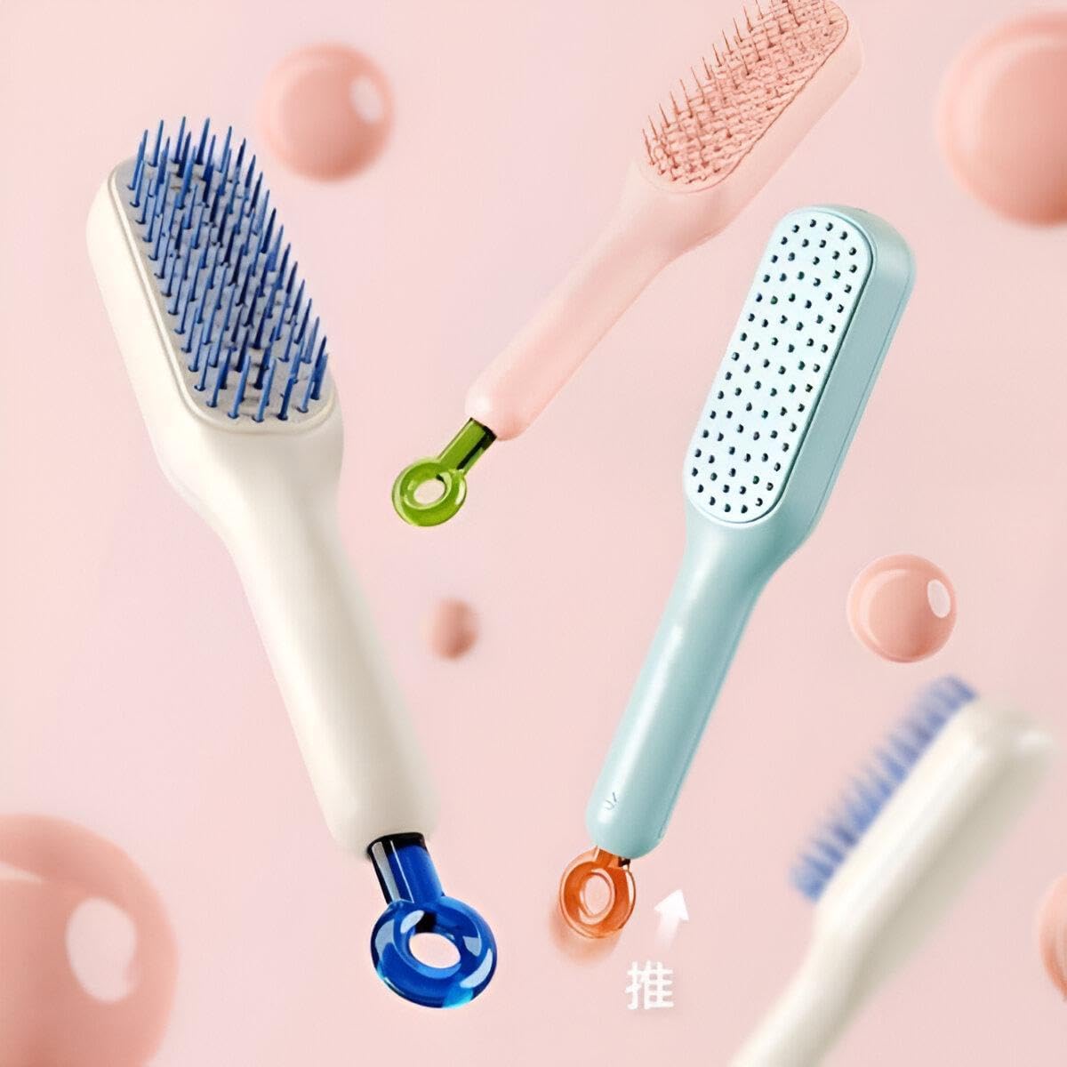 Hair Brushing - Transform your hair routine with this self-cleaning