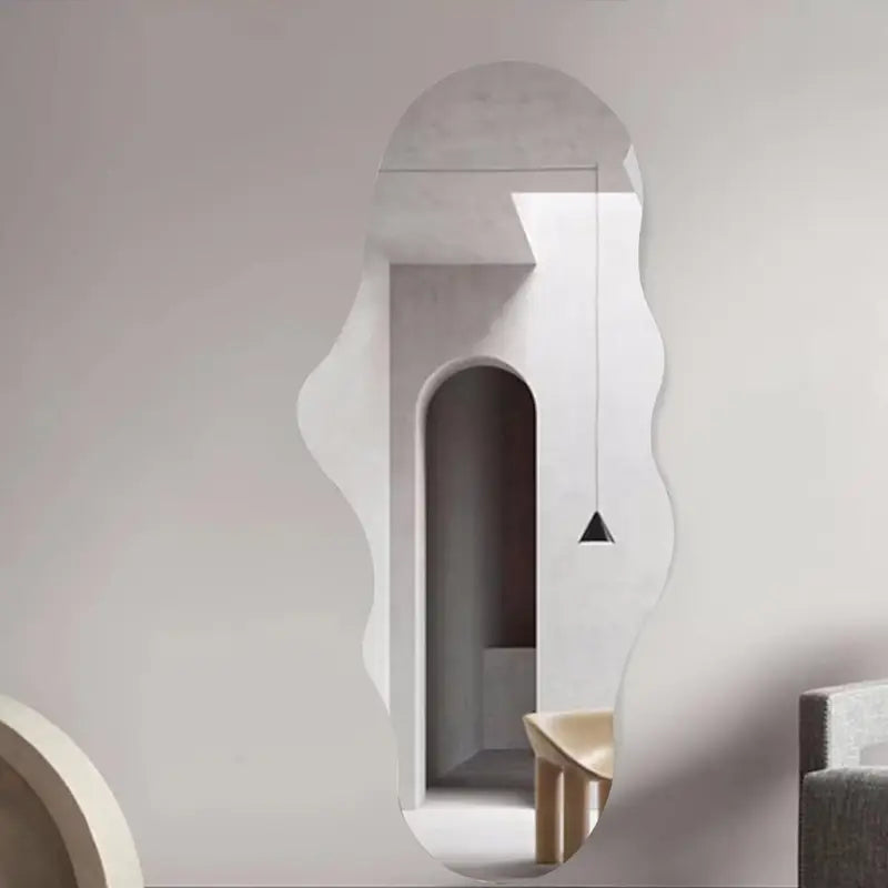 Asymmetric Acrylic Self-Adhesive Wall Mirror