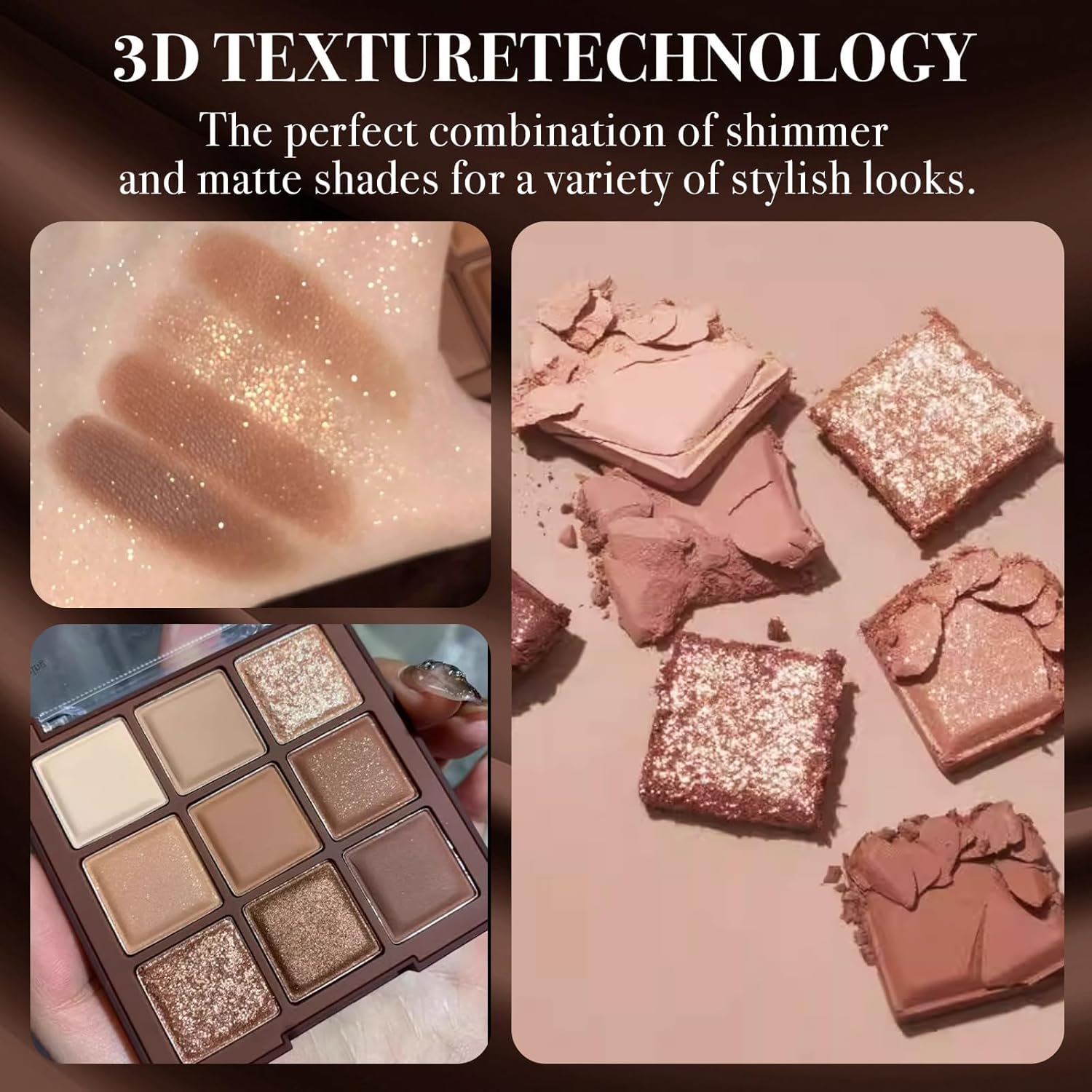 MAKINGTEC Glitter Eyeshadow Palette