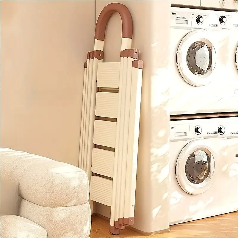1pc Four Step Clothes Drying Rack Folding Ladder