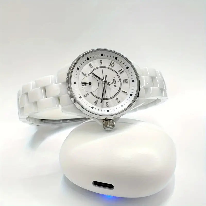 OUPAI Casual Women's Wrist Watch with Moon Phase Calendar