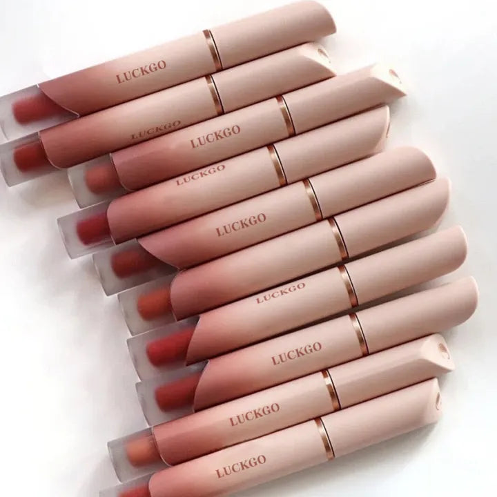 6 Color Cream Lip Mud Lip Glaze Velvet Matte Mist Face Plain Lipstick