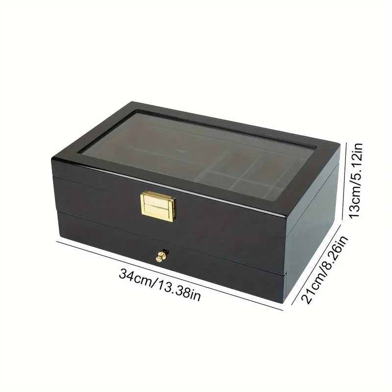 Vintage-Style Wooden Jewelry Box