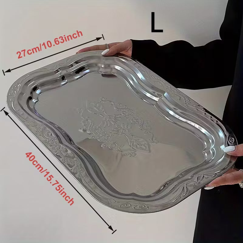 Steel Tray, Retro Dinner Plate