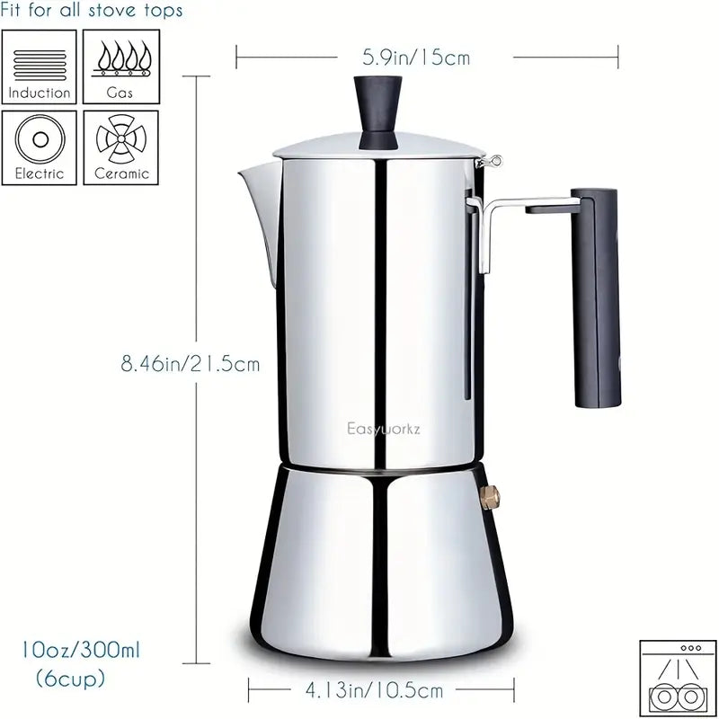 One Pice of Easyworkz Diego Stovetop Espresso Maker