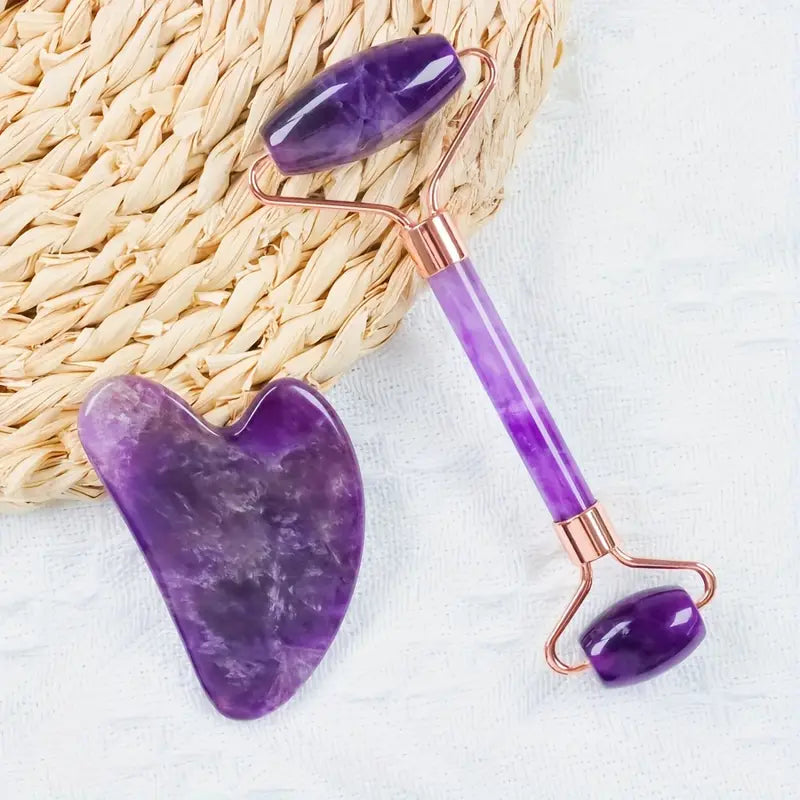 Two-piece Gua Sha Facial Roller And Gua Sha Board Set