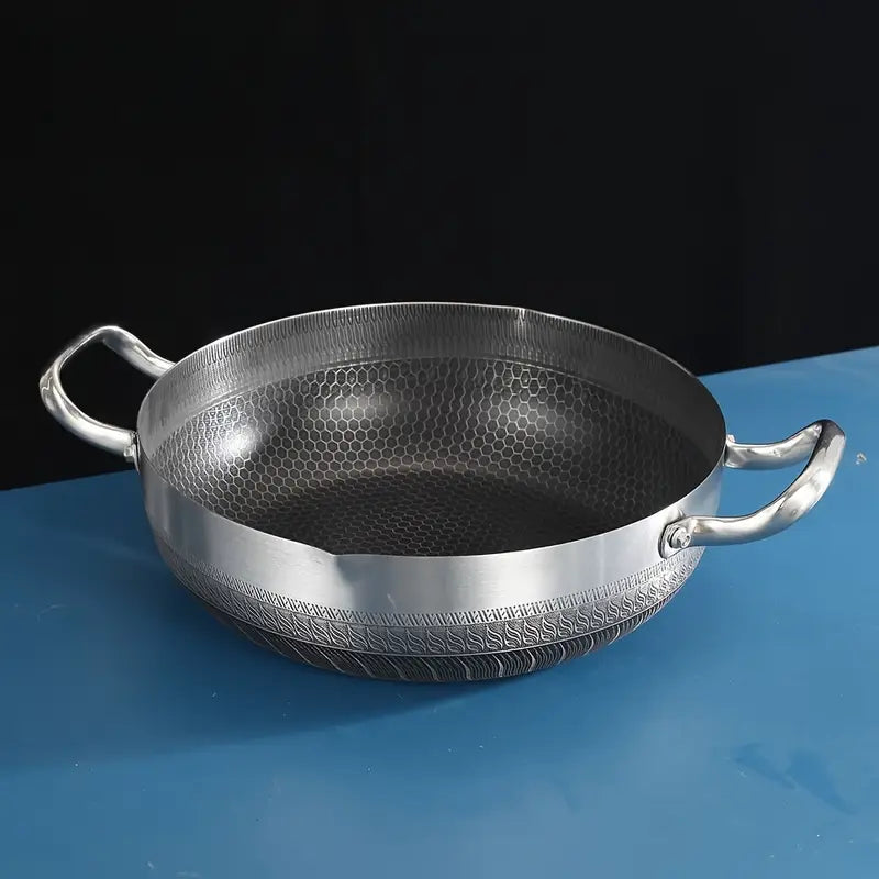 5pcs double ear double-sided honeycomb frying pan