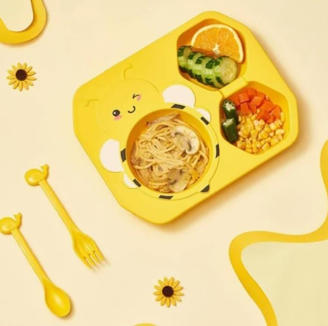 Rana Store Divided Plate Tray Set with Spoon