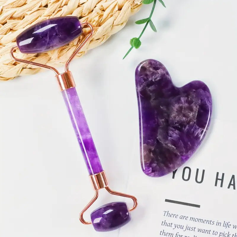 Two-piece Gua Sha Facial Roller And Gua Sha Board Set
