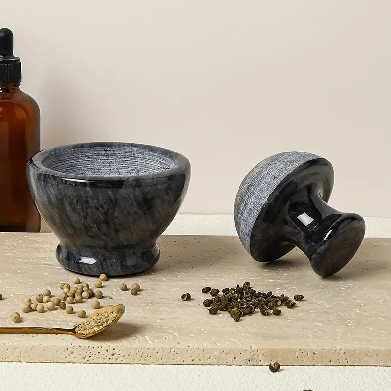 9.65cm Marble Mortar and Pestle Set