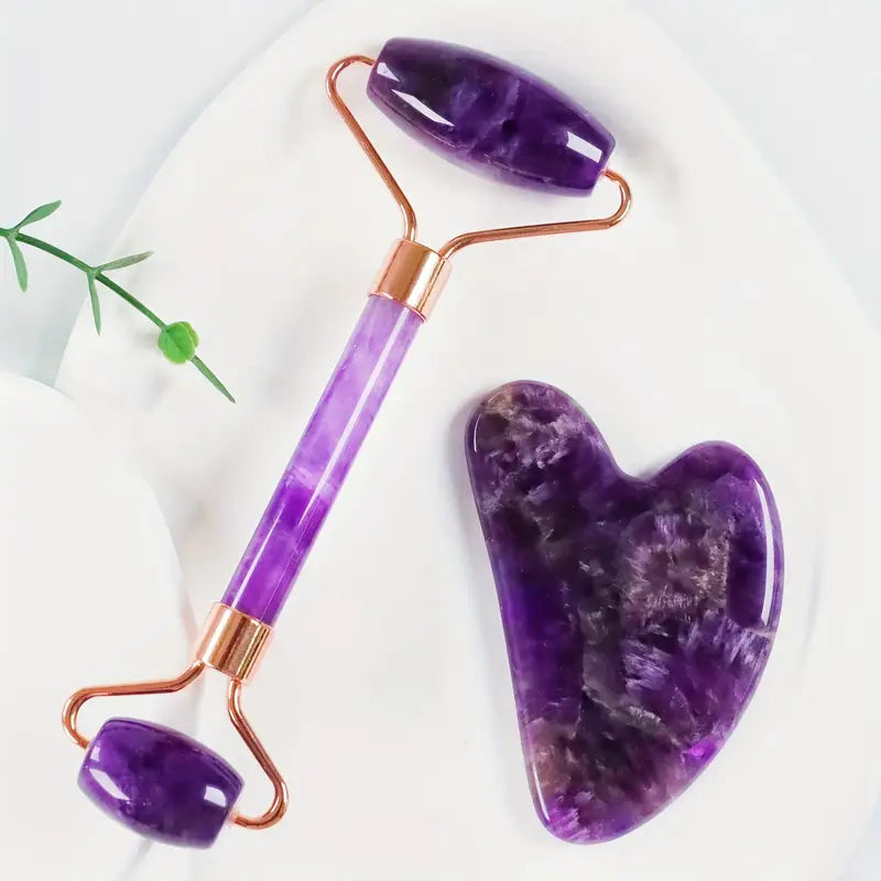Two-piece Gua Sha Facial Roller And Gua Sha Board Set