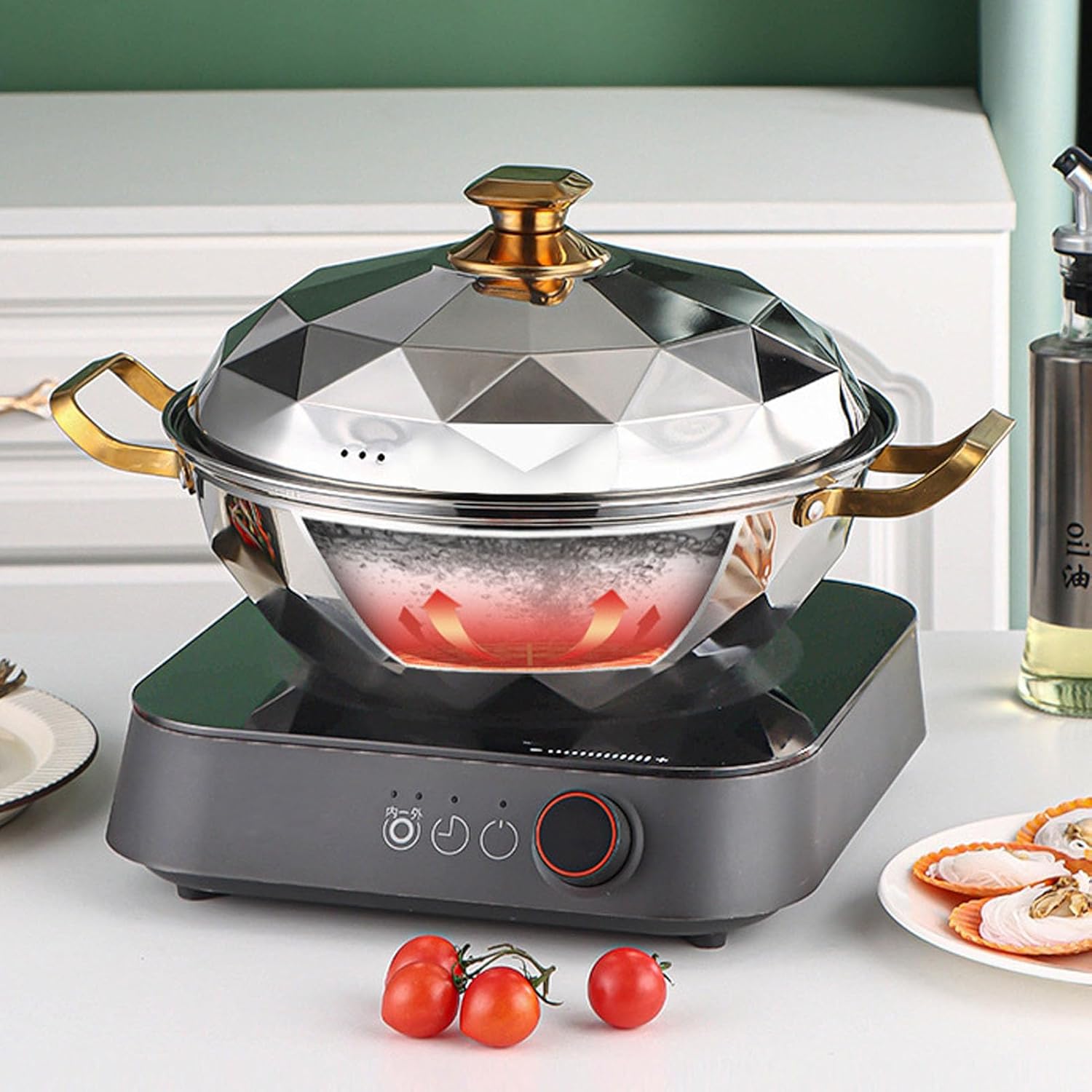 Steam Pot, Space Saving Multipurpose Cookware..