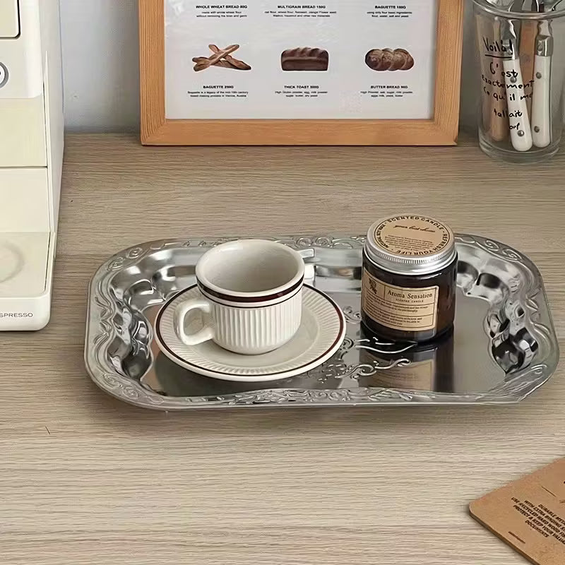 Steel Tray, Retro Dinner Plate