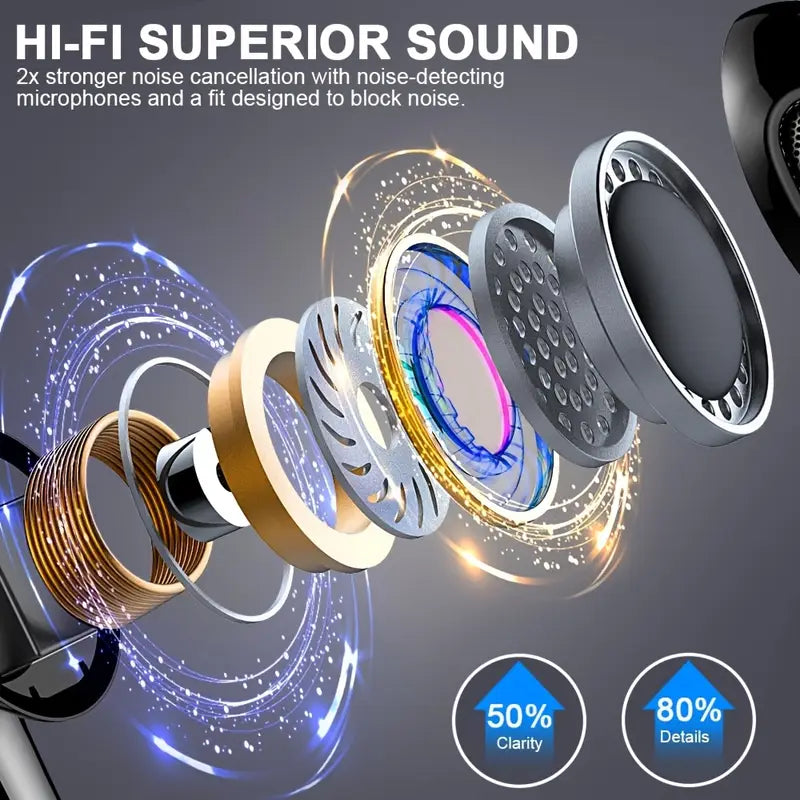 Wireless Headphones Bluetooth 5.3 Headphones