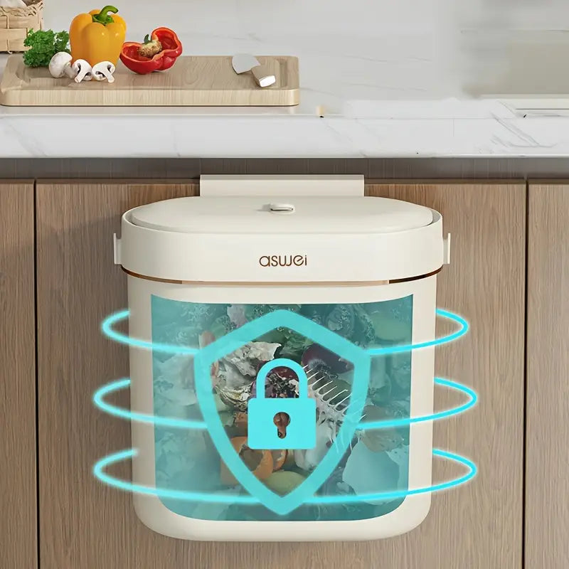 7L/9L Large Capacity Wall-Mounted Kitchen Trash Can