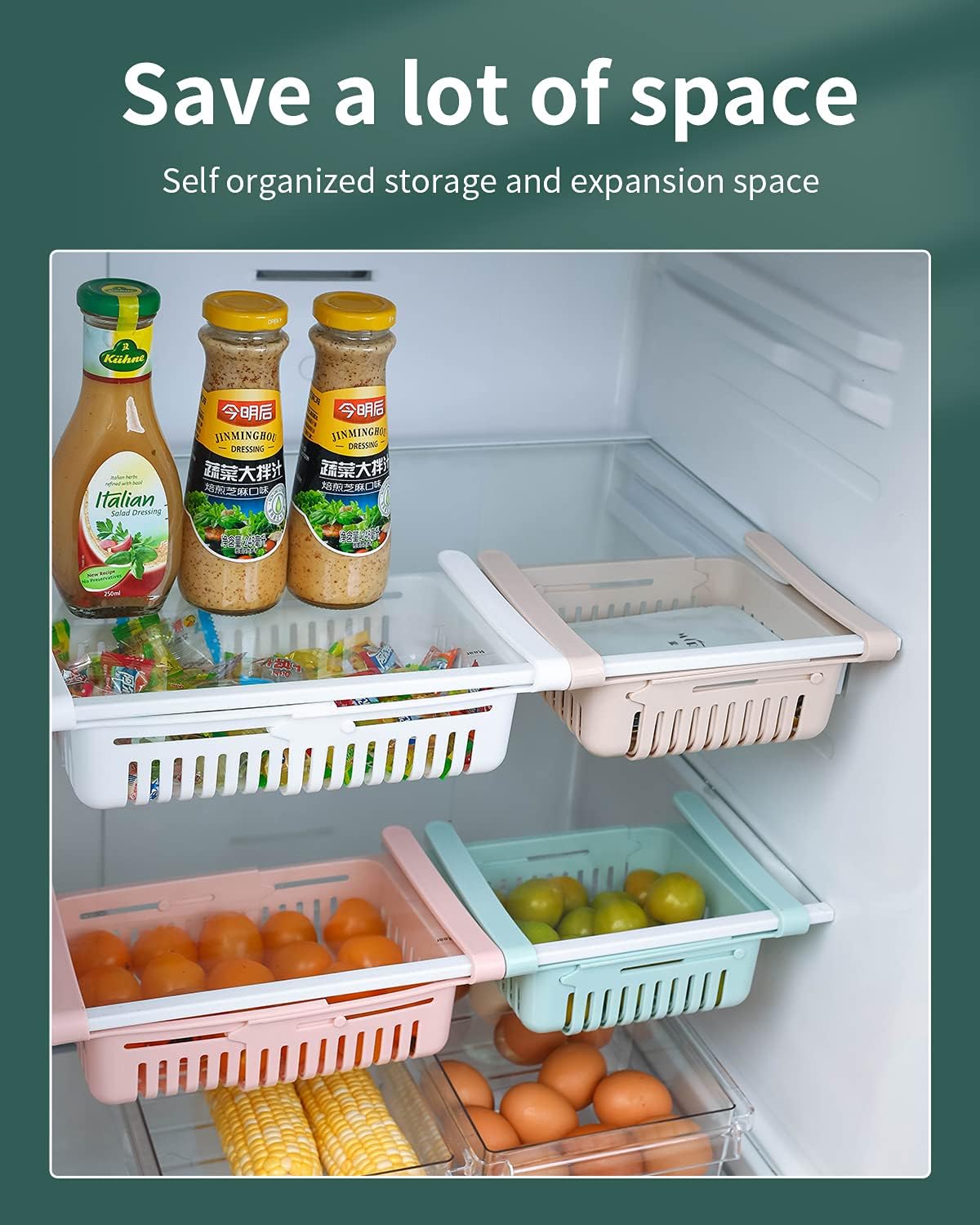 Habilab Pull-Out Refrigerator Storage Box