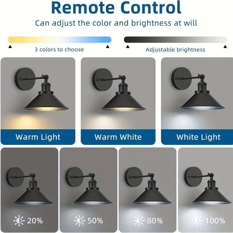 Battery Powered Wall Lights 2pcs Set,
