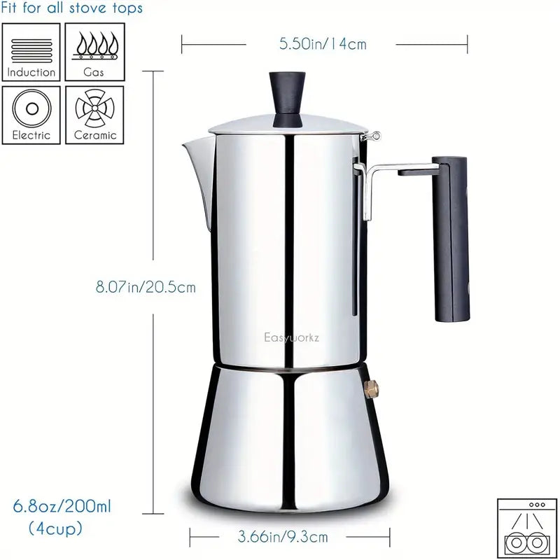 One Pice of Easyworkz Diego Stovetop Espresso Maker
