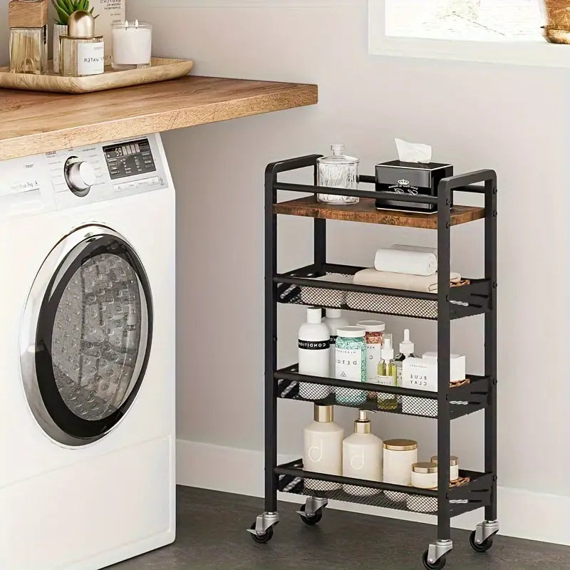 Kitchen Storage Trolley with Wheels