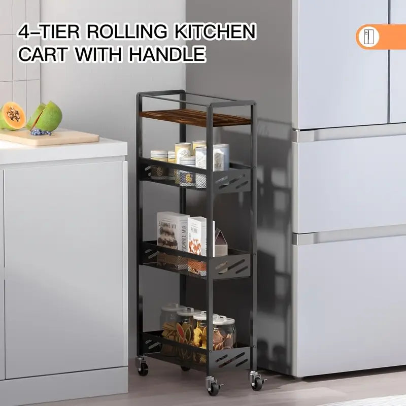 Kitchen Storage Trolley with Wheels