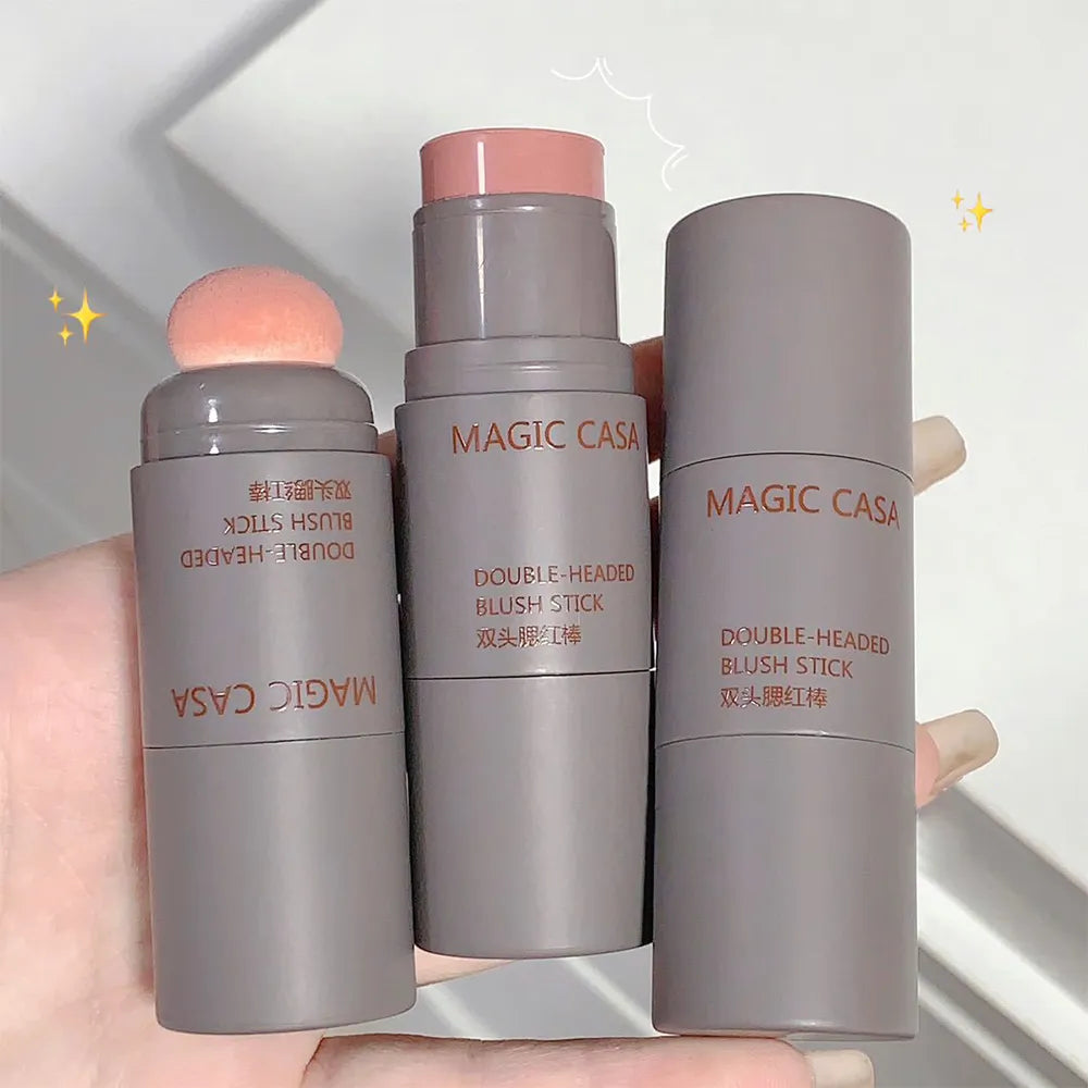 Multi-function Double-ended Blush Stick Cream Lipstick