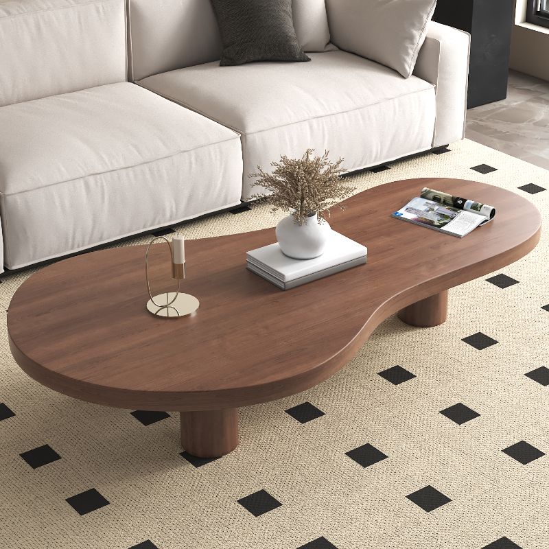 Funky Midnight Black Asymmetrical Raw Wood Single