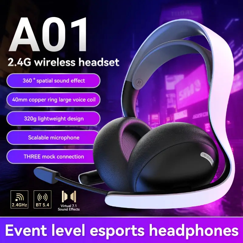 FonkiiDokii 7.1 Surround Sound Gaming Headphones with Noise Isolation
