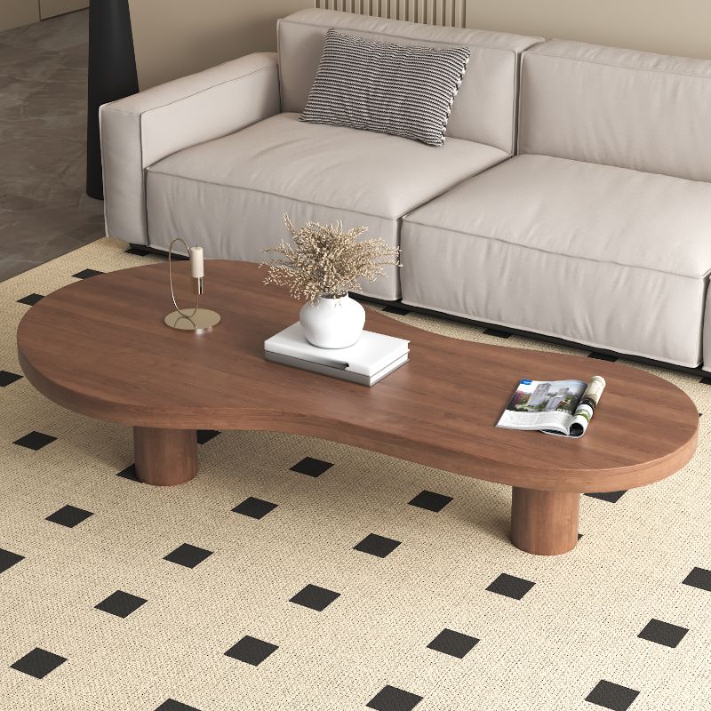 Funky Midnight Black Asymmetrical Raw Wood Single
