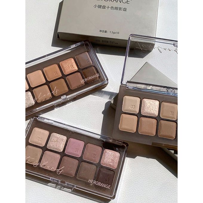 SHEIN 10 Colors Long Lasting Eye Shadow, Matte And Shimmer