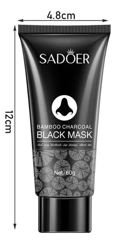 Charcoal Peel Off Face Mask With Brush Cleansing Facial