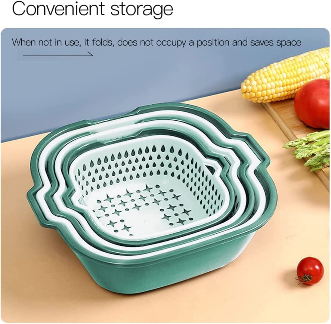 REYSUN Pieces Drain Colander Set, 2 in 1