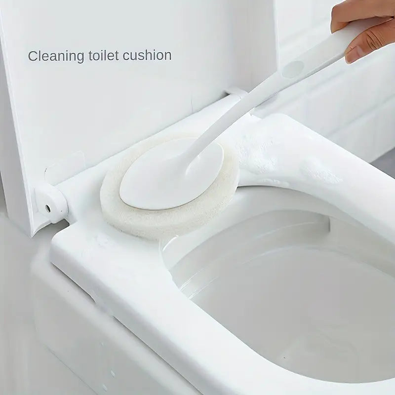 4pcs Bathroom Long Handle Sponge Brush Set