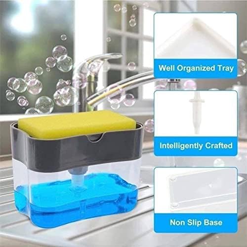 Double pressure soap dispenser for the kitchen