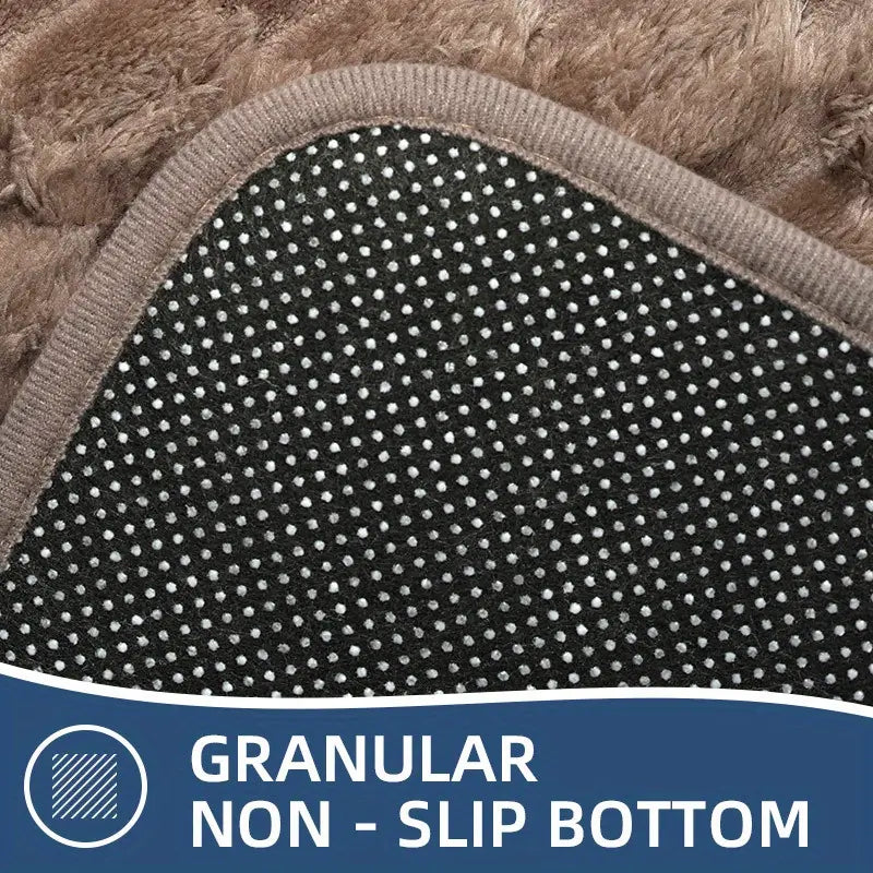 5pcs plush bathroom mat set
