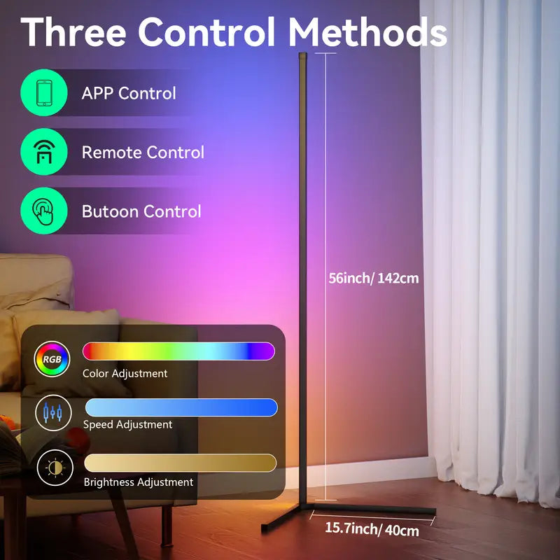5 Lighting Modes Smart Floor Lamp