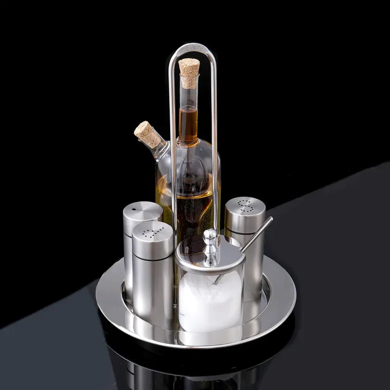 5pcs Spice Jar Set with Base