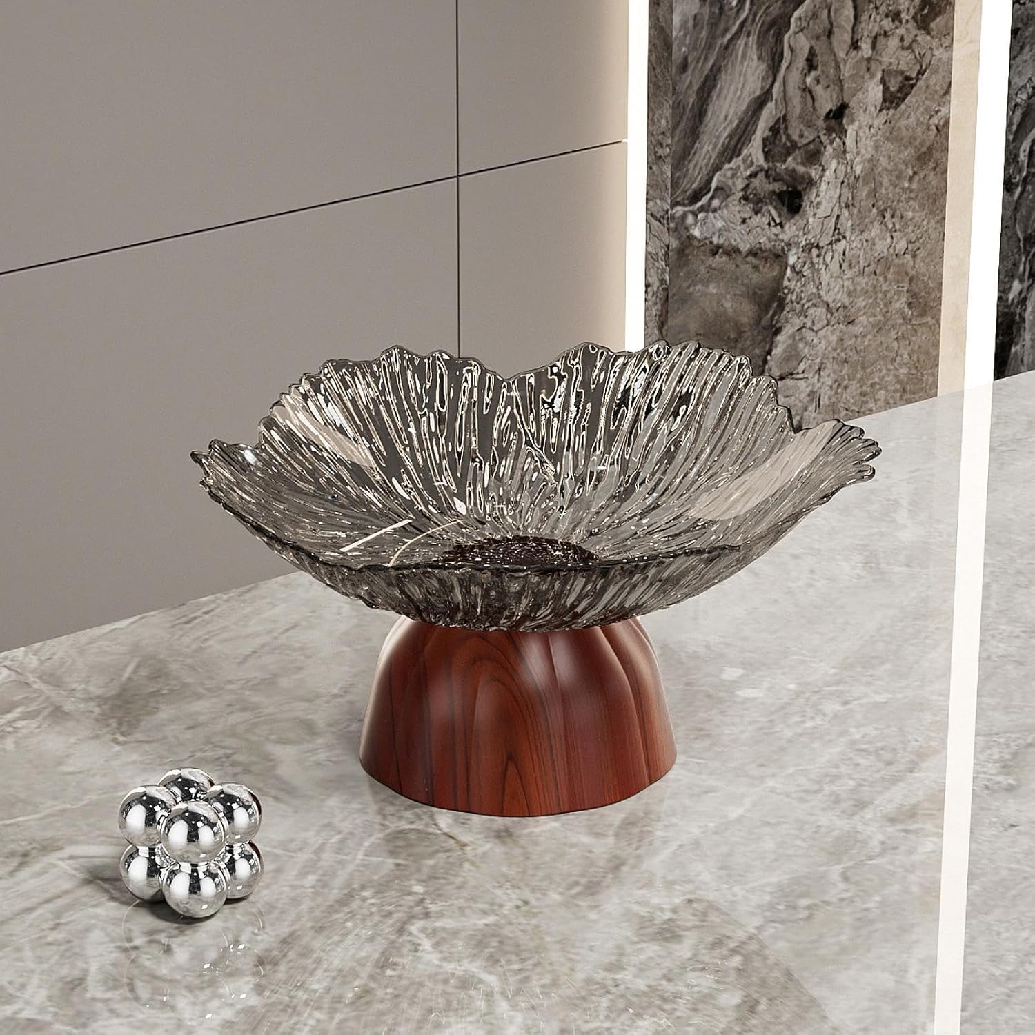 HEAVENGLOW Footed Fruit Bowl Modern