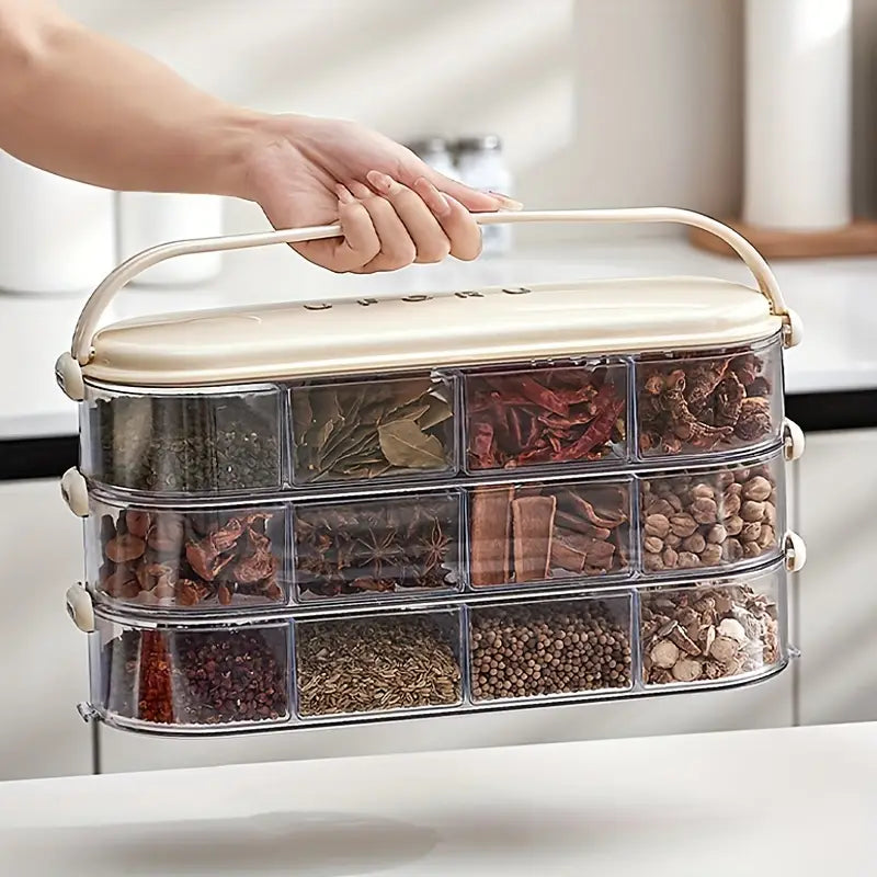 1/2/3 Layer Spice Container Box