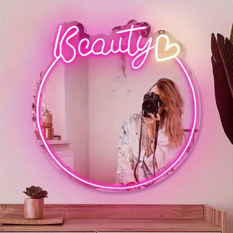 Personalized Stunning Neon Mirror