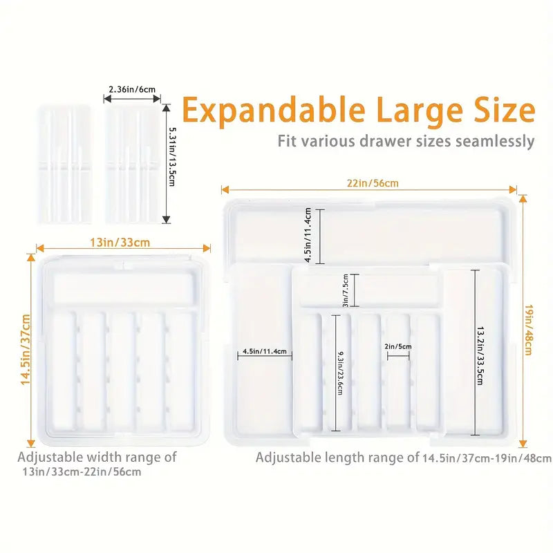 1pc Expandable Silverware Organizer