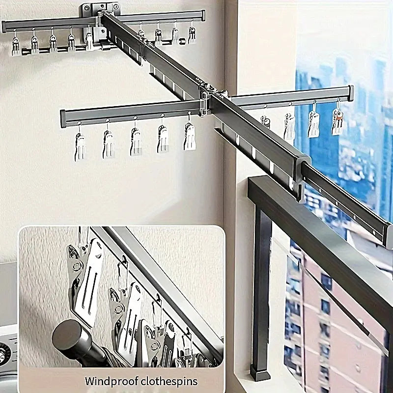 Wall Mounted Clothes Drying Rack