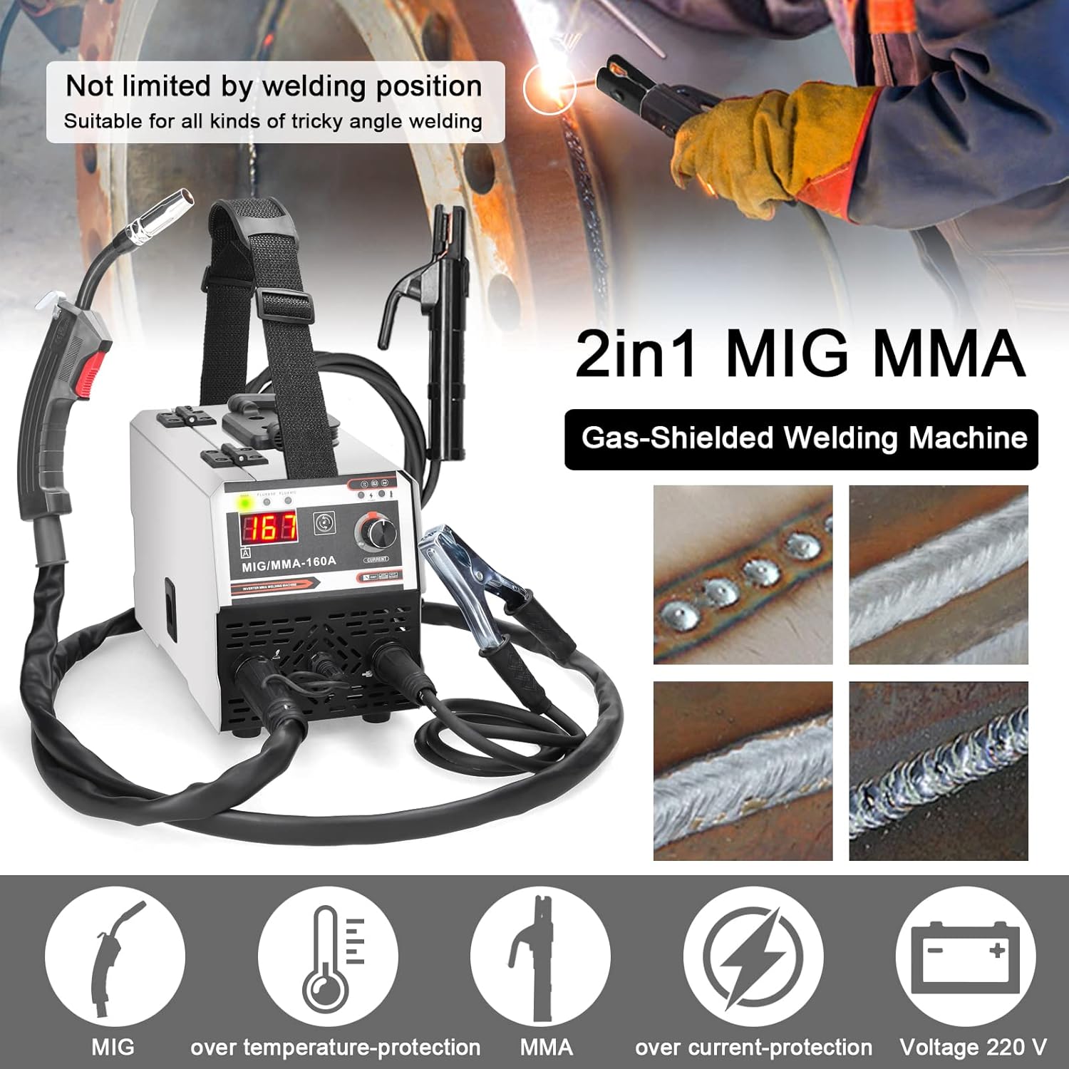 Welding Machine, 2 in 1 MIG