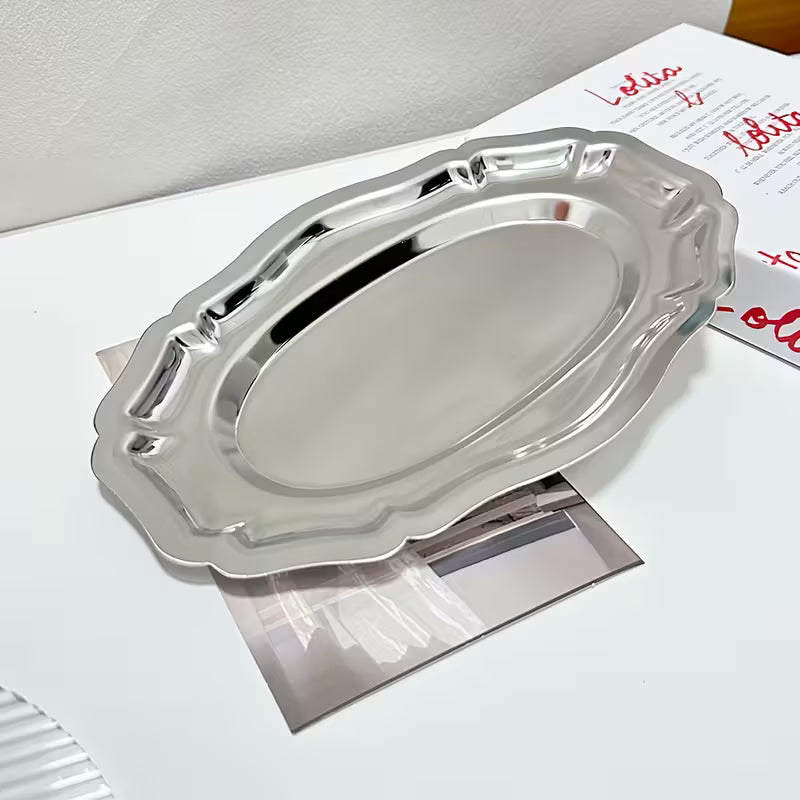Stainless Steel Dinner Plates
