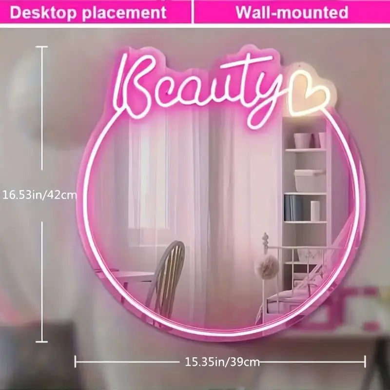 Personalized Stunning Neon Mirror