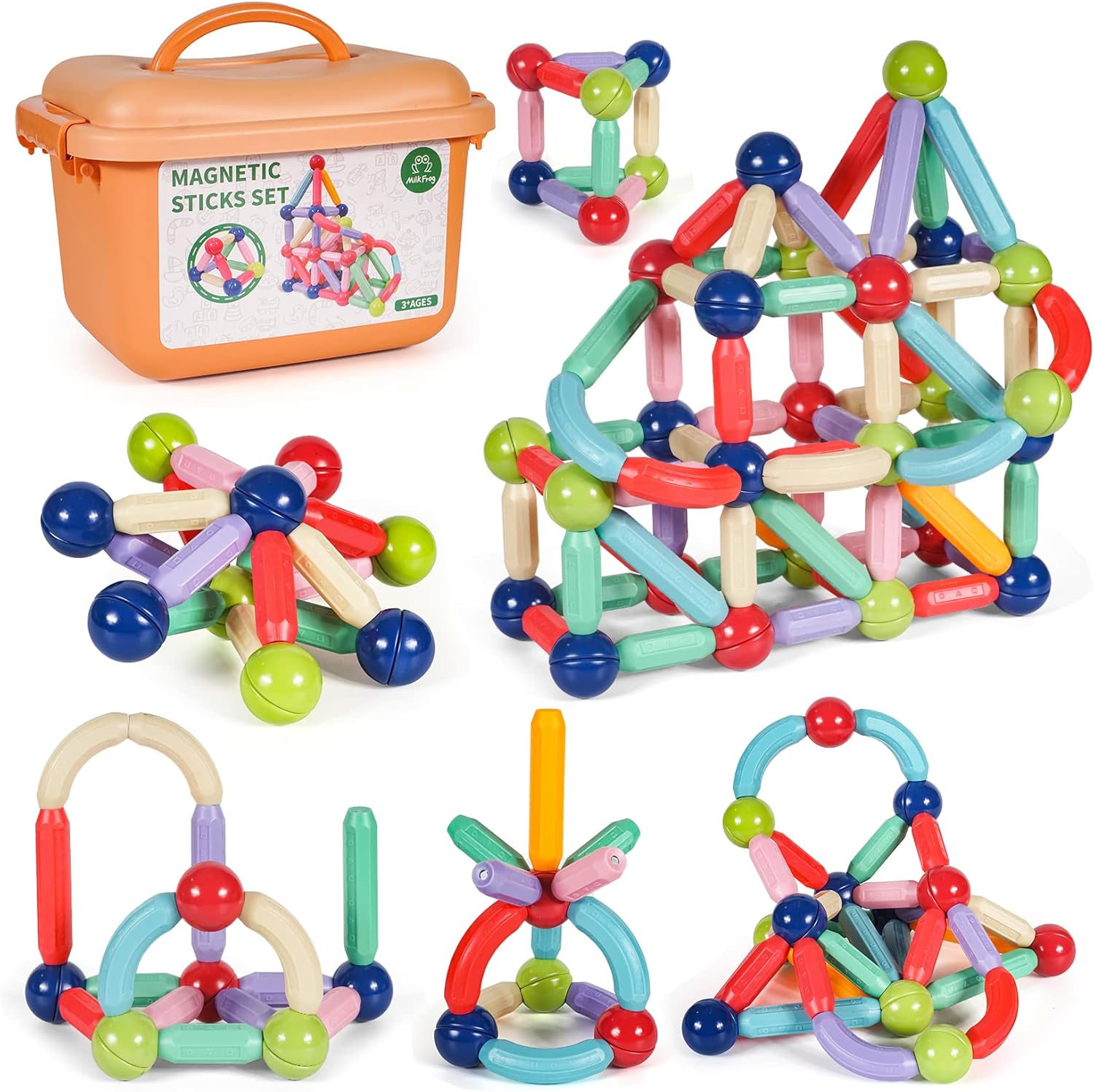 Magnetic Balls and Rods Set Magnetic Building Blocks Toys