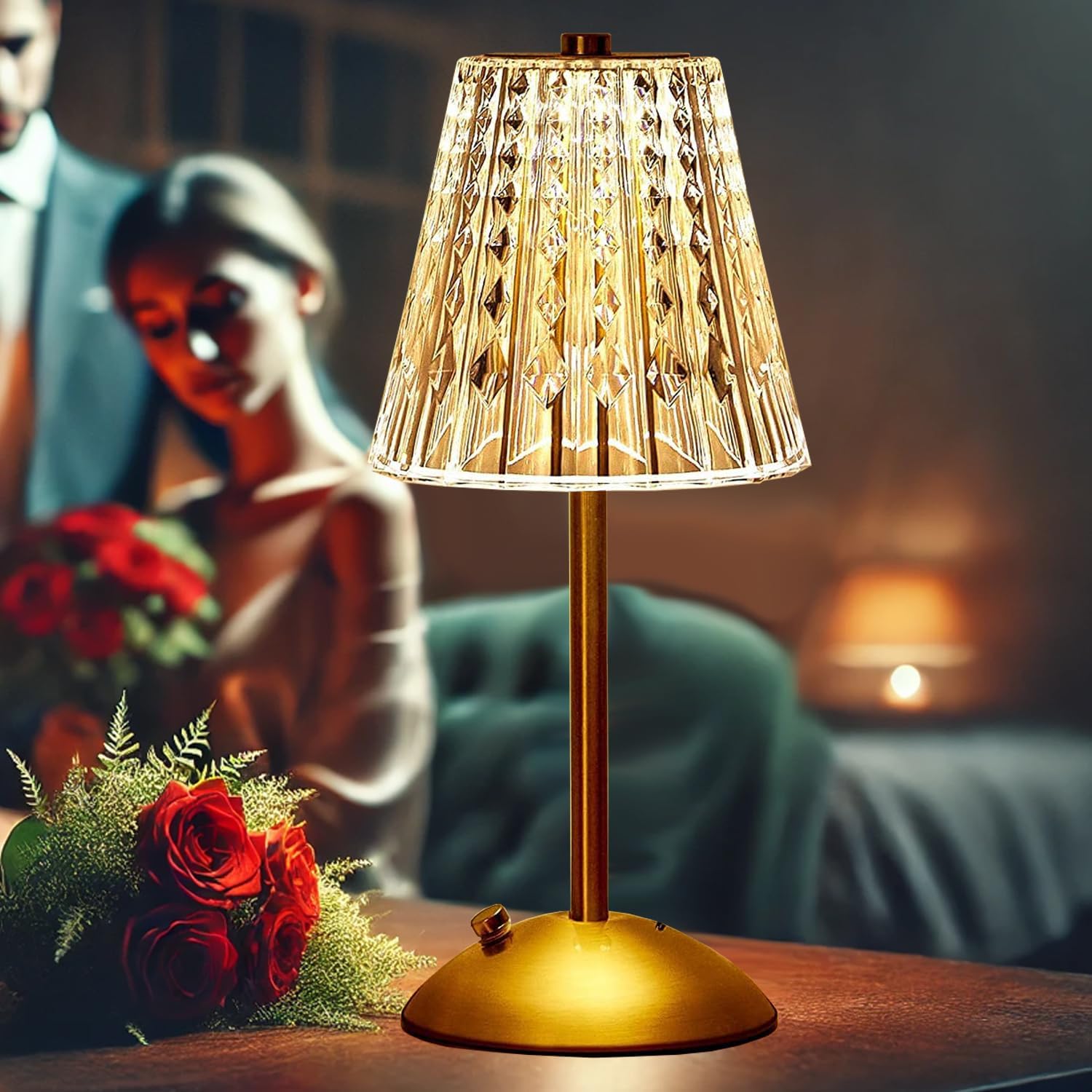 ACMHN Battery Operated LED Table Lamp