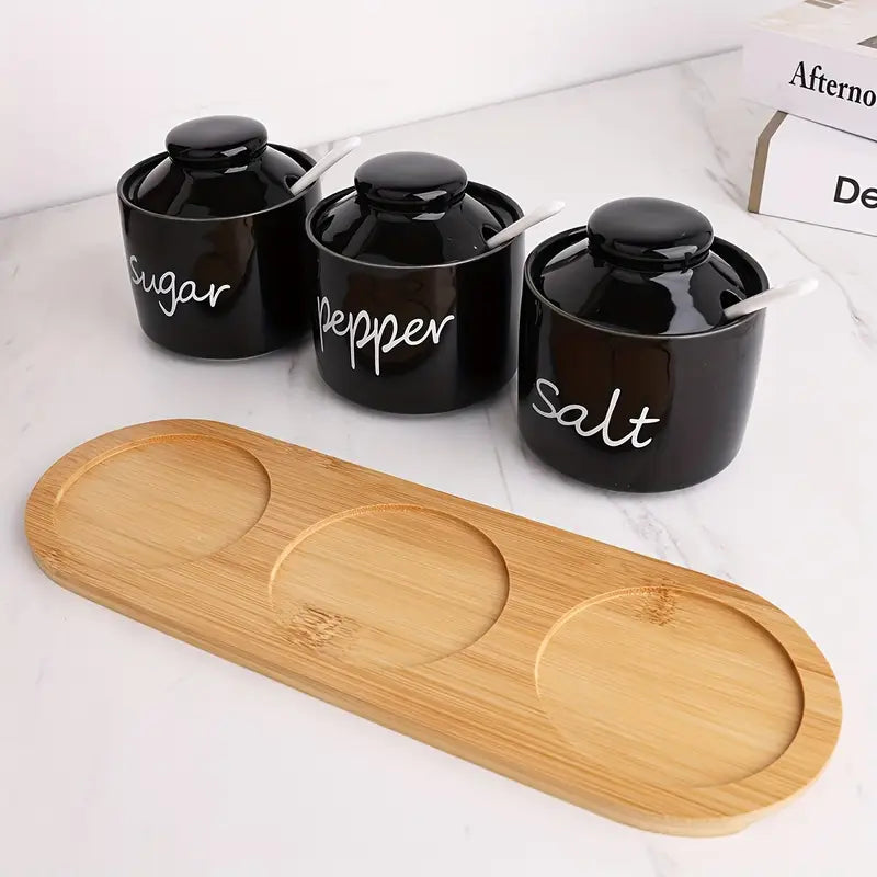 3pcs, Ceramic Sugar Bowl