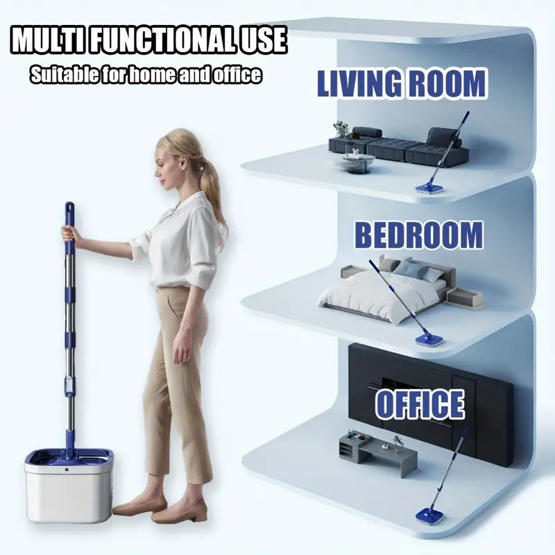 A Set of Rotating Mop Bucket System with a Self-Separating